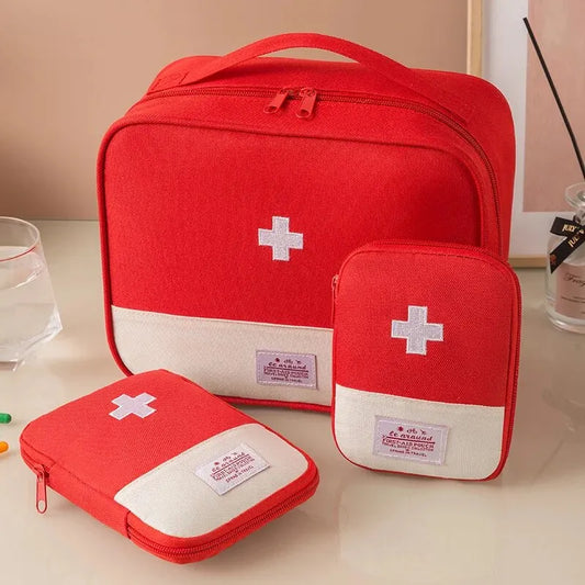 3-Piece First Aid Kit Bag Set for Home, Travel & Outdoor Use