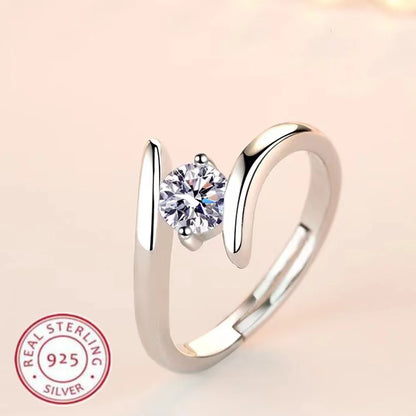 925 Sterling Silver Ring with Zircon for Women