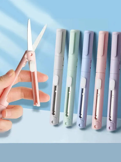 Mini Portable Scissors 2-in-1 Pocket Paper Cutter Tool