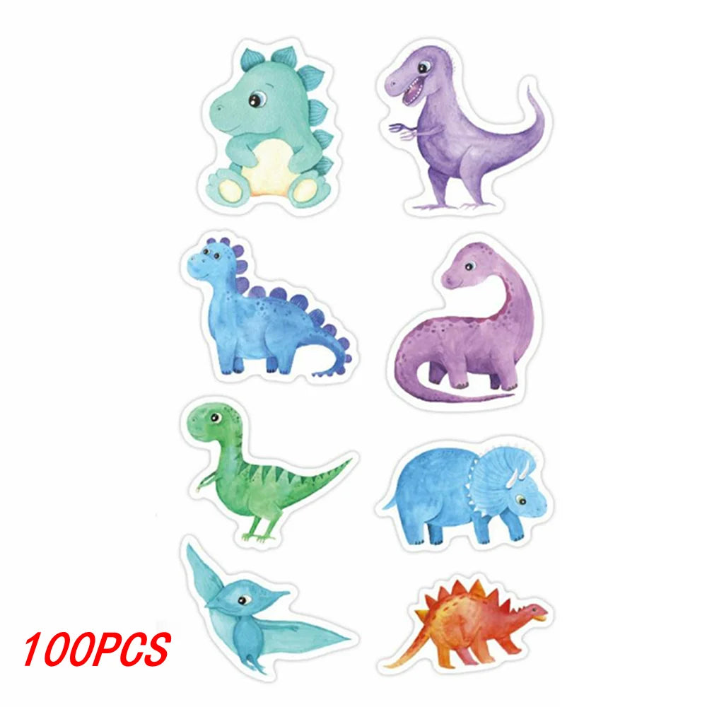 Dinosaur Stickers for Kids – 100 to 500 Teacher Reward Stickers