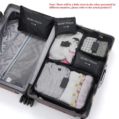 Travel Packing Cubes 6-Piece Set for Luggage Organization