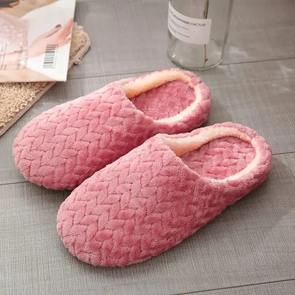 Fluffy Home Slippers – Soft Plush Indoor Slides for Men and Women