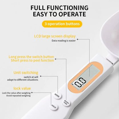 Digital Measuring Spoon Scale – 0.1g to 500g Kitchen Food Scale