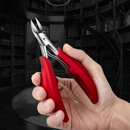Nail Clippers for Thick Nails with Sharp Curved Stainless Steel Blade