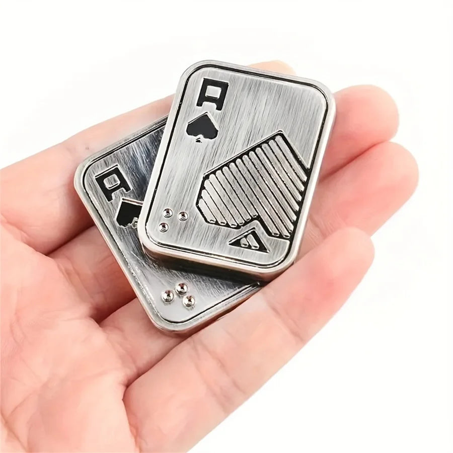 Metal Fidget Slider – Push Card Haptic Desk Toy for Teens & Adults