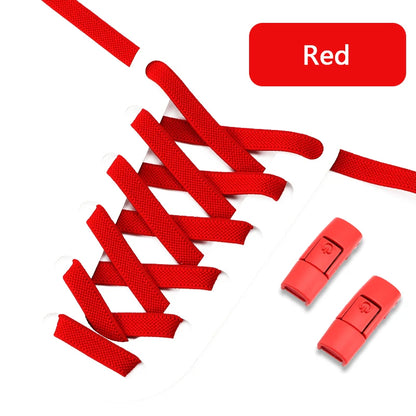 No Tie Shoe Laces with Press Lock for Kids and Adults