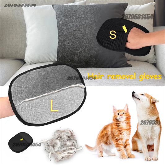 Pet Hair Removal Gloves for Dogs & Cats – Reusable Grooming Mitts