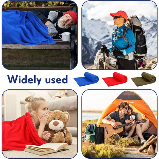 Fleece Sleeping Bag for Camping Travel and Outdoor Adventures