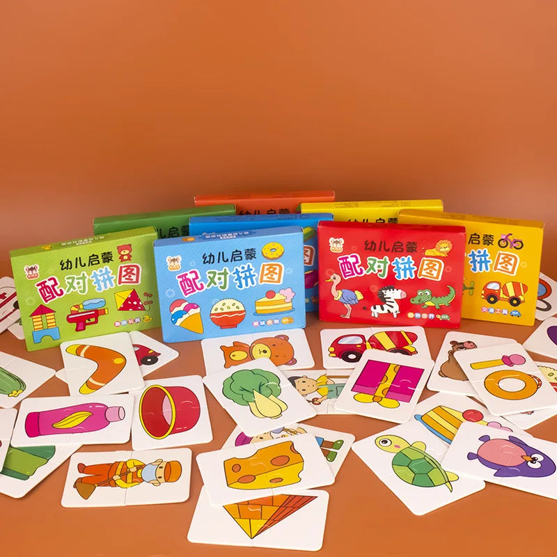 Card Matching Puzzle – 32 Pcs Animal Early Learning Game