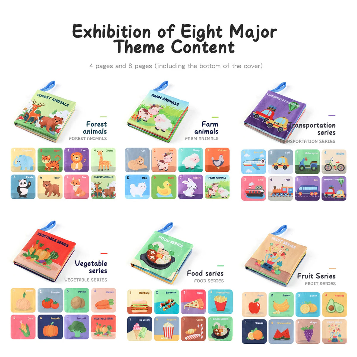 Baby Sensory Book – Soft Touch & Feel High Contrast Learning Toy