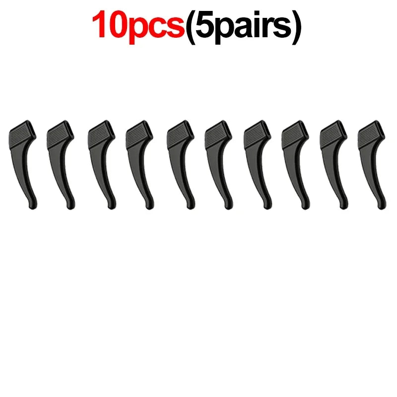 Silicone Glasses Ear Hooks Anti-Slip Eyewear Holders 1 Pair