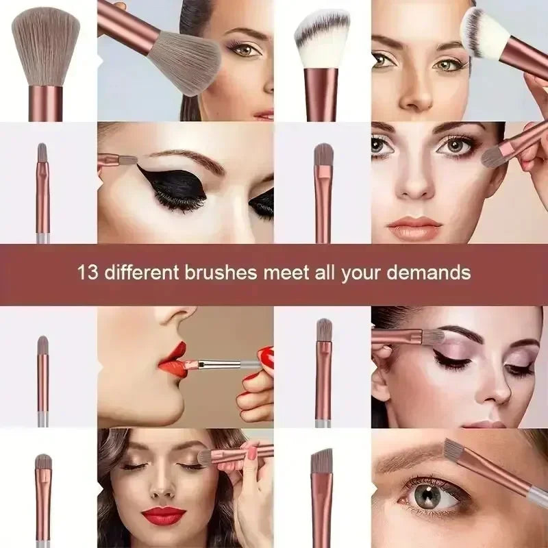 Makeup Brush Set, Soft Foundation, Eyeshadow & Blending Brushes