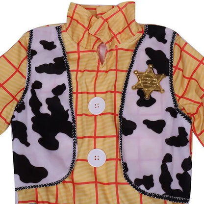 Kids Denim Cowboy Costume – Western Dress-Up Set with Hat