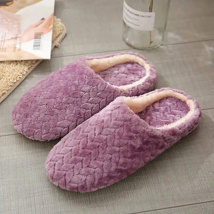Fluffy Home Slippers – Soft Plush Indoor Slides for Men and Women