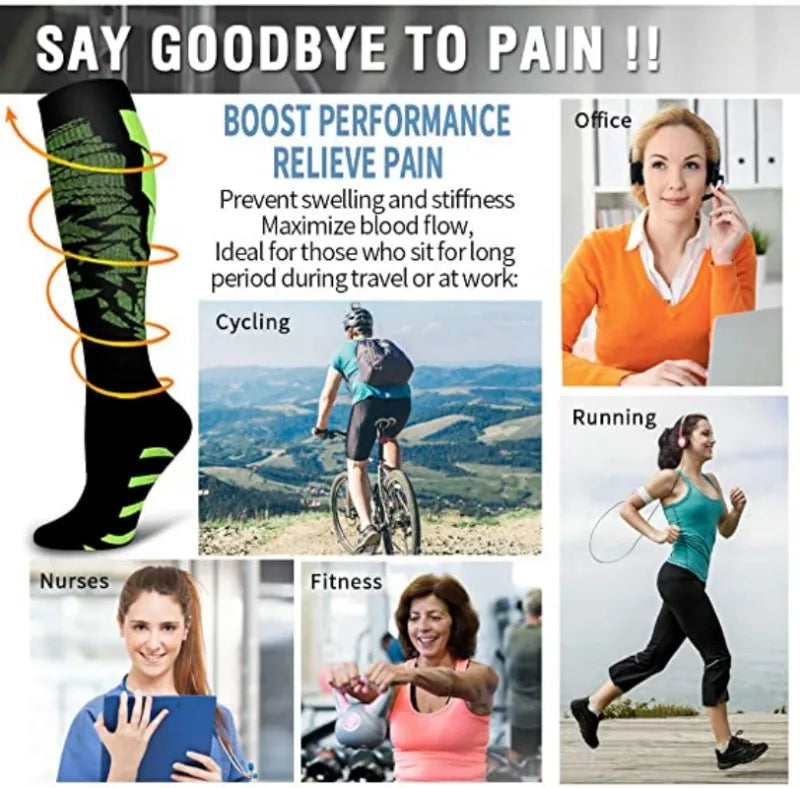 20-30 mmHg Compression Socks for Running, Travel and Sports