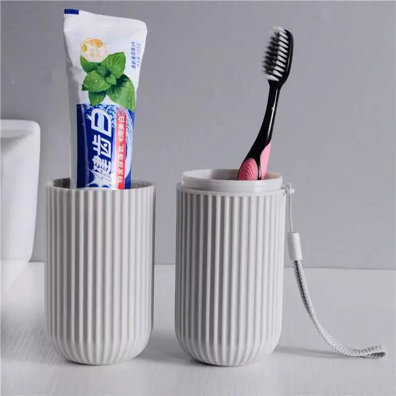 Toothbrush Travel Case with Protective Holder and Ventilation