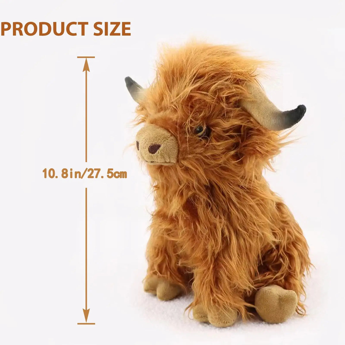 Highland Cow Plush 25cm Soft Stuffed Animal Toy for Kids