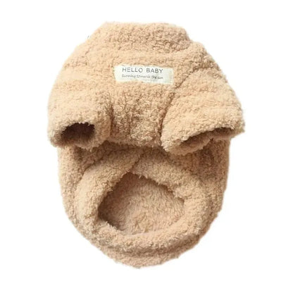 Fleece Dog Jacket – Warm Drawstring Coat for Small and Medium Dogs
