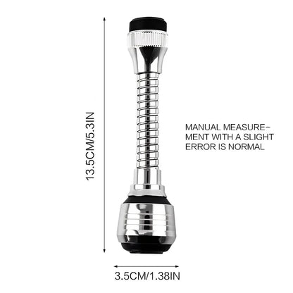Kitchen Faucet Sprayer Attachment Rotating Splash Proof Water Extender