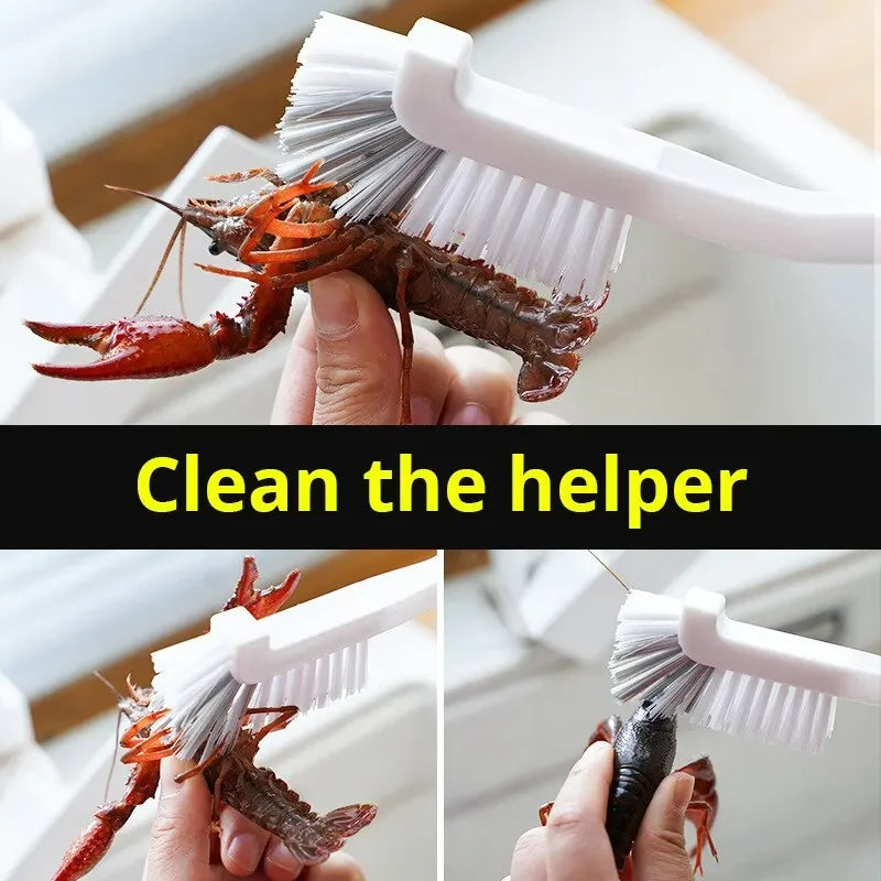 Long Handle Cleaning Brush, 90° Curved Sink & Bottle Brush