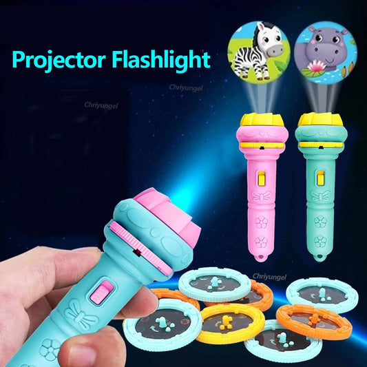 Kids Projector Flashlight with 80 Patterns for Learning & Bedtime Fun