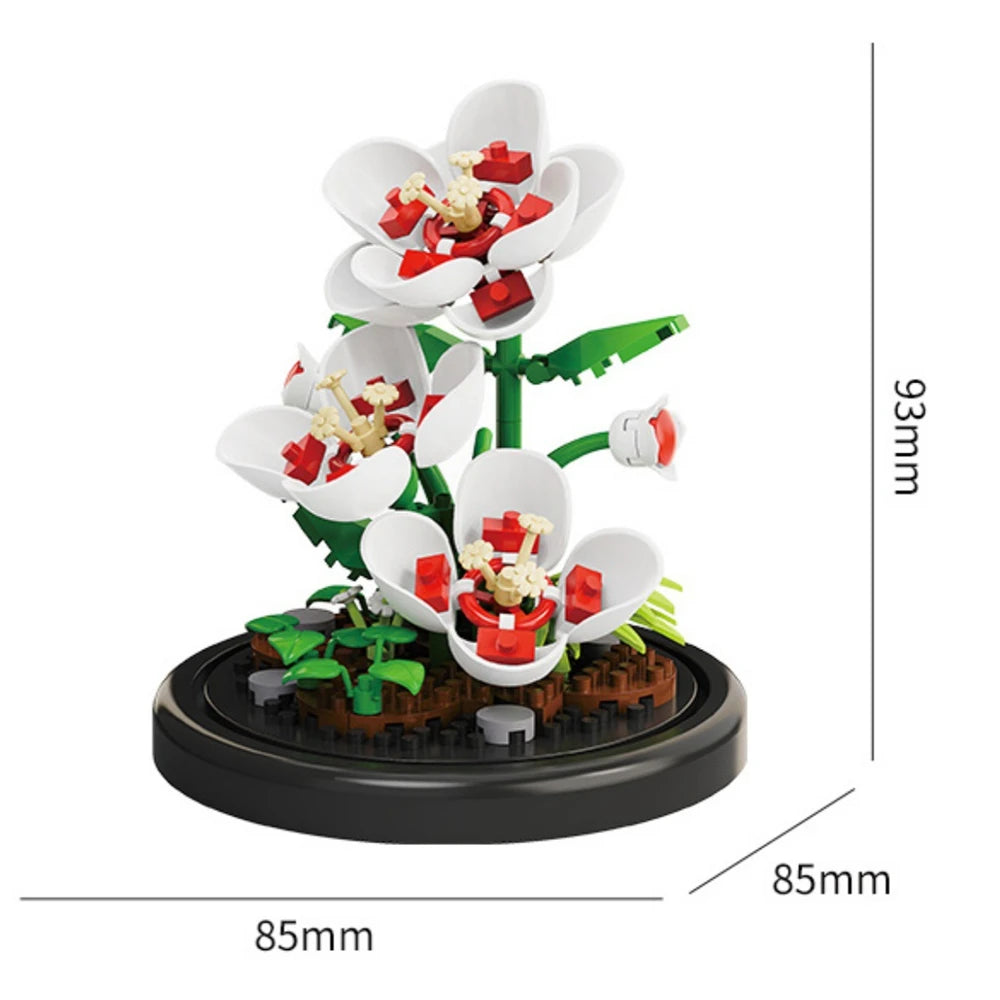 Flower Building Blocks – Micro DIY Lily & Rose Model Kit