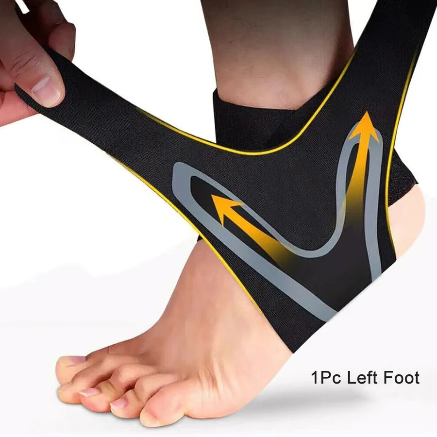 Ankle Brace Support – Adjustable Compression Sleeve for Sports & Running