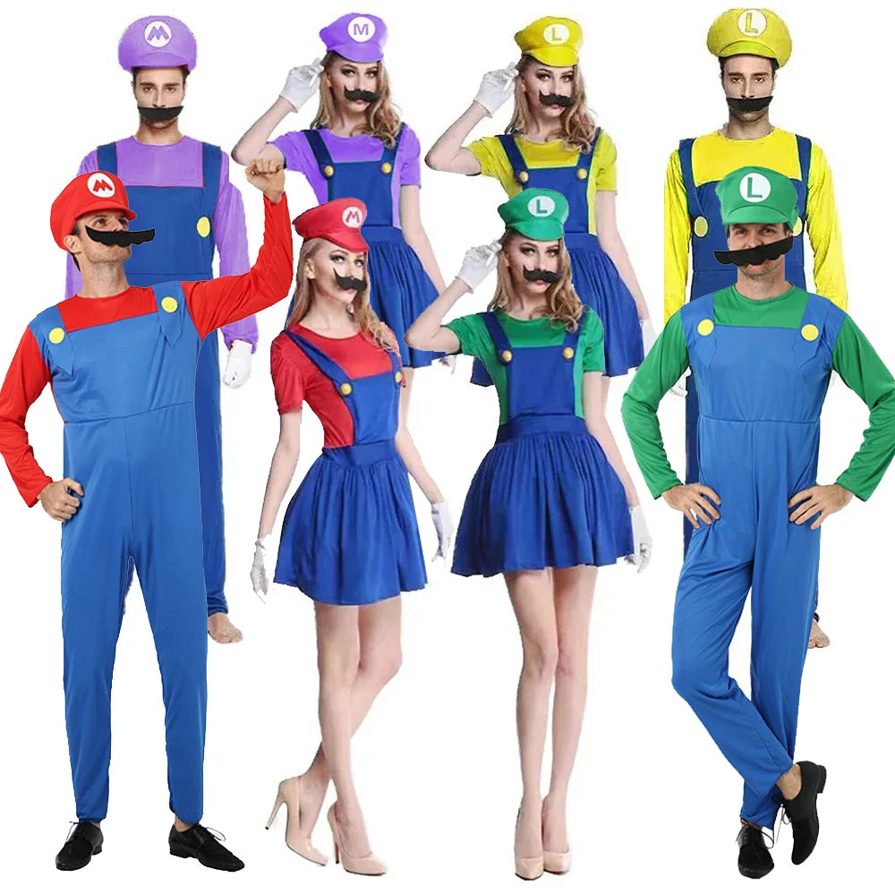 Adult Green Plumber Costume – Funny Jumpsuit for Halloween Cosplay