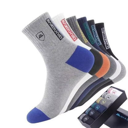 Men’s Crew Socks – 5 Pairs Breathable Sports Socks
