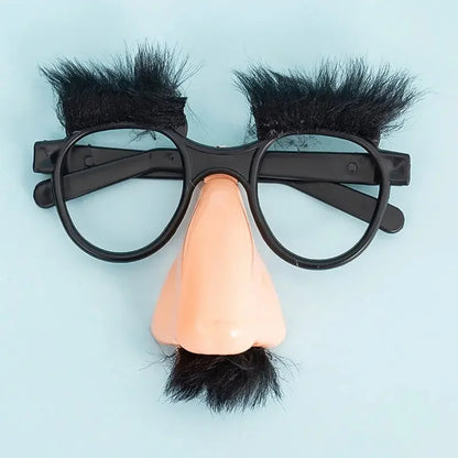Halloween Costume Glasses with Eyelash, Nose & Beard