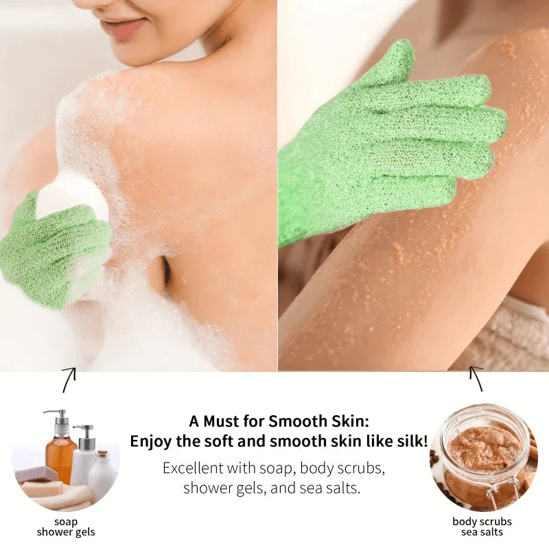Exfoliating Gloves – Double-Sided Bath Gloves for Shower