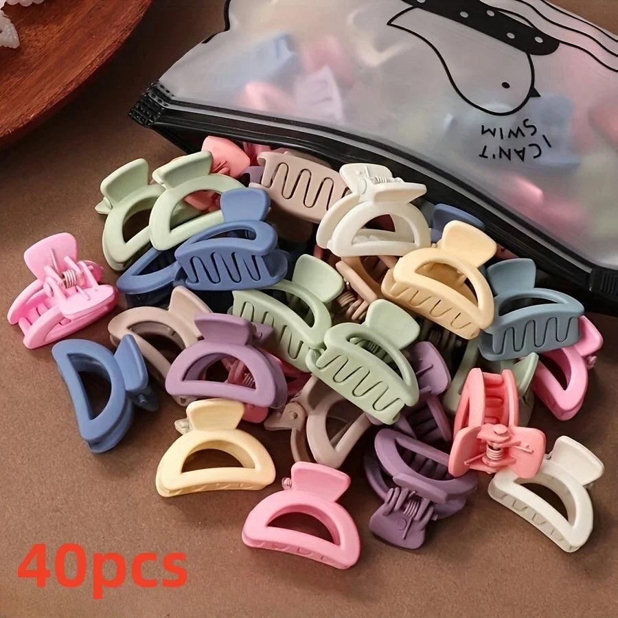 Matte Hair Claw Clips for Women – 20 Piece Candy Color Set