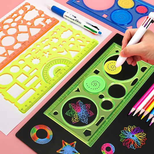 Spirograph Drawing Set – Geometry Stencils for Creative Art