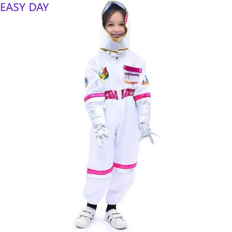 Astronaut Costume – Kids Space Jumpsuit for Halloween & Parties