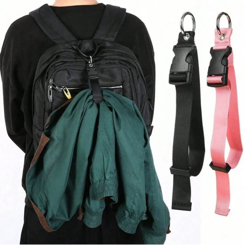 Luggage Backpack Strap with Release Buckle and Add-A-Bag Holder