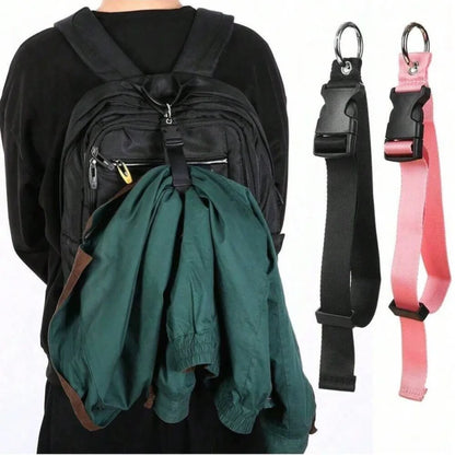Luggage Backpack Strap with Release Buckle and Add-A-Bag Holder