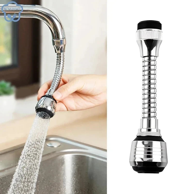 Kitchen Faucet Sprayer Attachment Rotating Splash Proof Water Extender