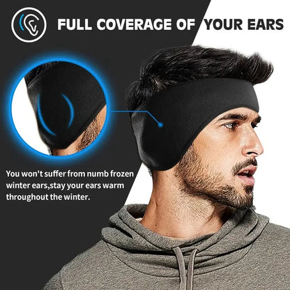Fleece Ear Warmers – Soft Winter Headband for Outdoor Sports