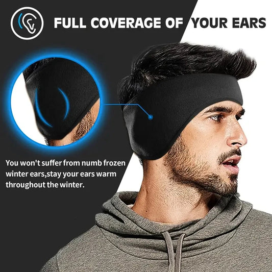 Fleece Ear Warmers – Soft Winter Headband for Outdoor Sports