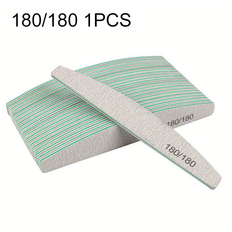 Professional Nail File – Half Moon Sanding File, 80–240 Grit