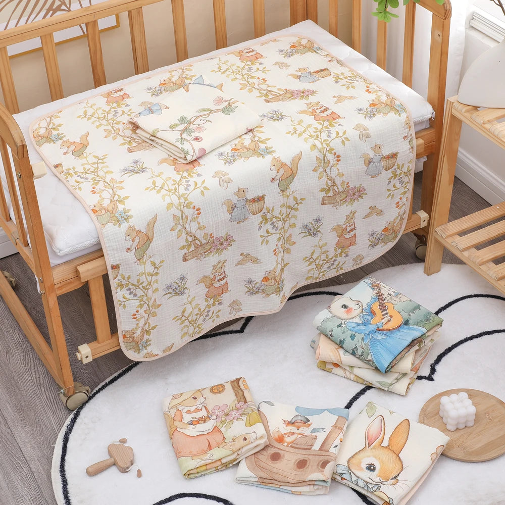 Baby Bath Towel – Soft Cotton Gauze Towel for Newborns