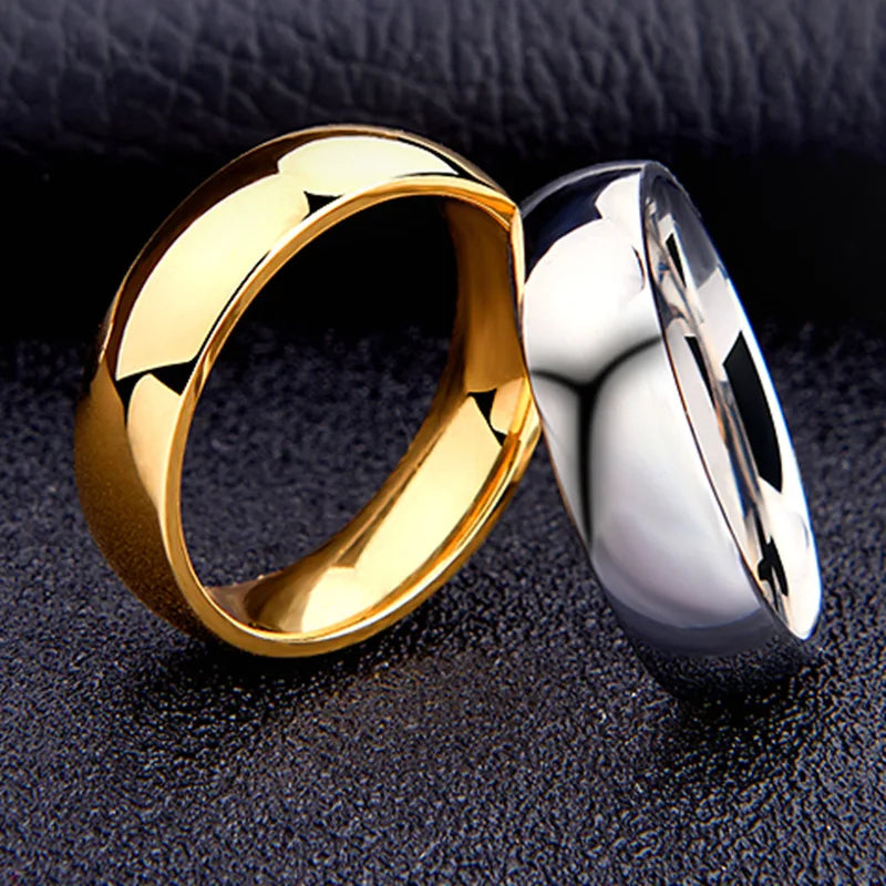6mm Stainless Steel Wedding Band for Men and Women