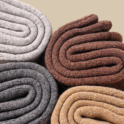 2025 New Winter Warm Women Socks Wool Male Men Socks Super Thicker Solid Socks Merino Wool Socks Against Cold Snow Terry Socks