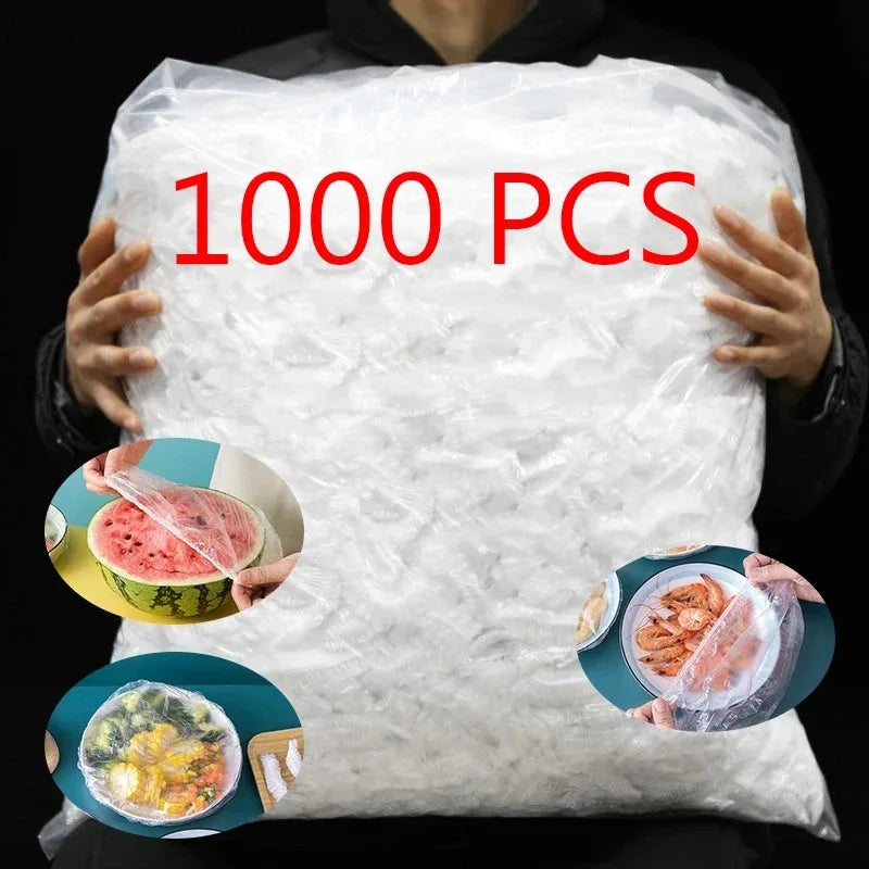 Disposable Food Covers Elastic Plastic Bowl Covers for Kitchen Storage