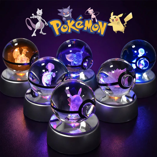 Crystal Ball Night Light, 50mm Glass LED Decorative Lamp