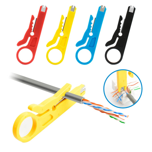 Wire Stripper Tool with Cable Cutter and Punch Down Function