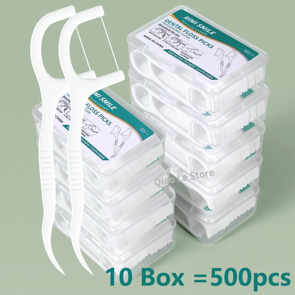 Dental Floss Sticks – Portable Disposable Oral Care Floss
