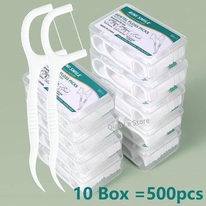 Dental Floss Sticks – Portable Disposable Oral Care Floss