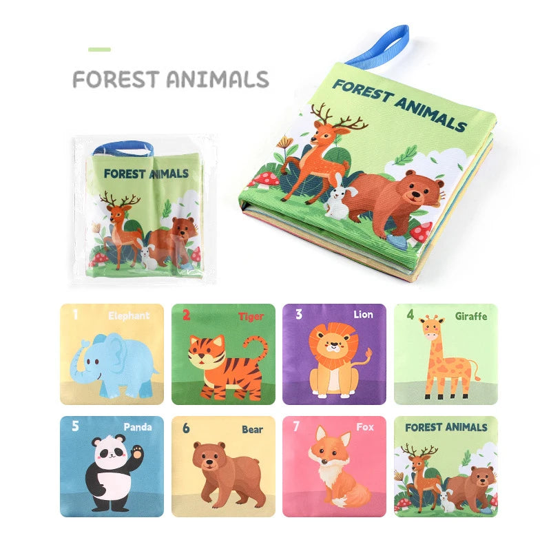 Baby Sensory Book – Soft Touch & Feel High Contrast Learning Toy