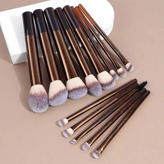 13PCS Makeup Brush Set – Foundation, Concealer, Powder & Eyeshadow Brushes